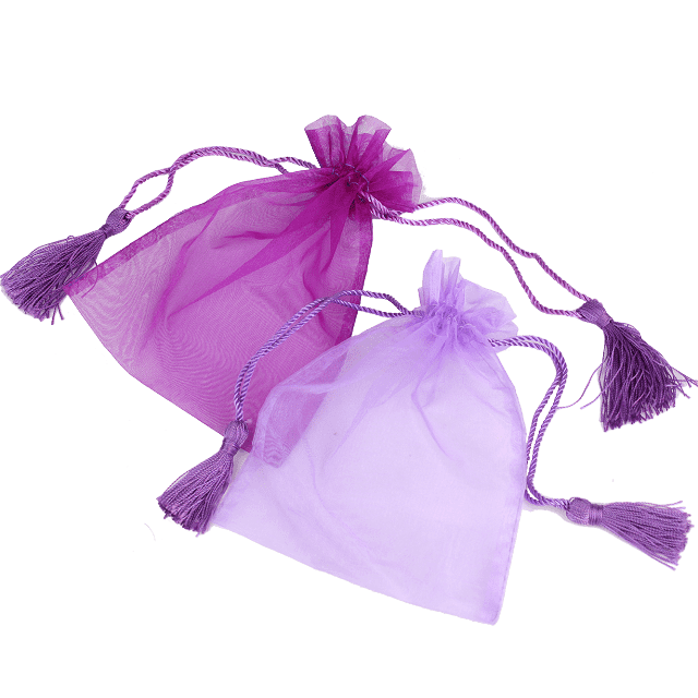 Wholesale bulk organza bags for jewelry gift packaging with tassel ...