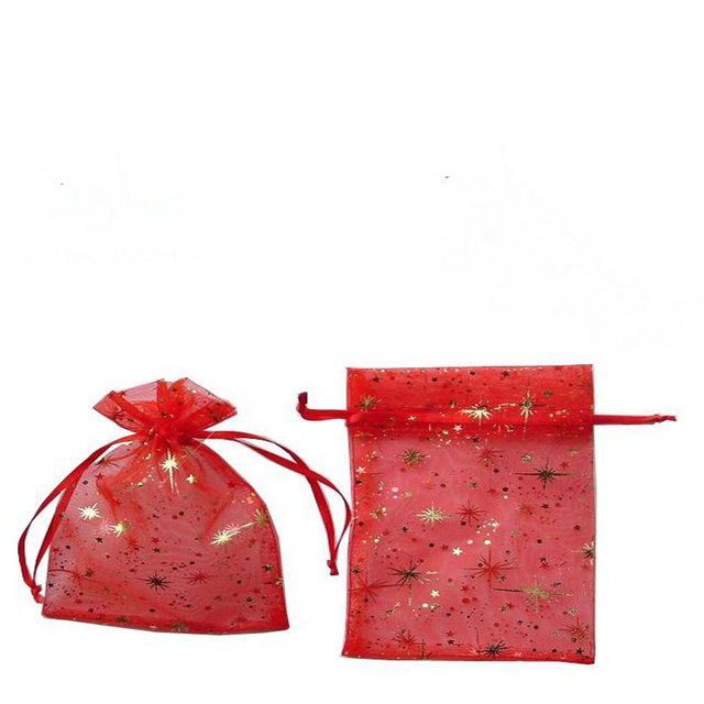 Wholesale hot stamp candy organza bags for wedding party