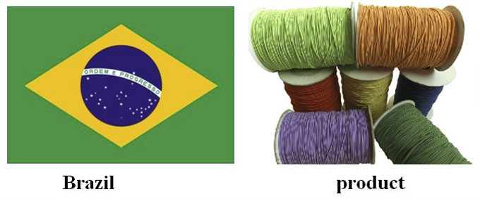 Brazil|elastic cord| ropes| elastic rope| string| rubber| yongjiaxin
