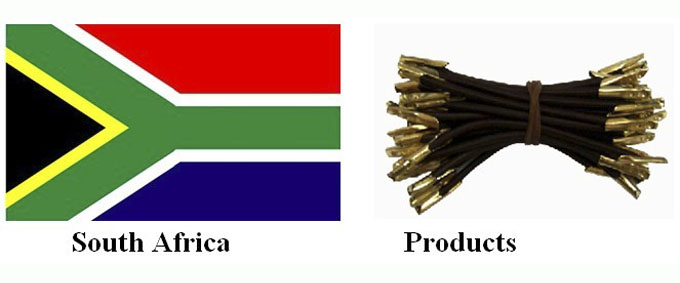 South Africa| elastic with metal ends| elastic with hook| rubber band hook| yongjiaxin