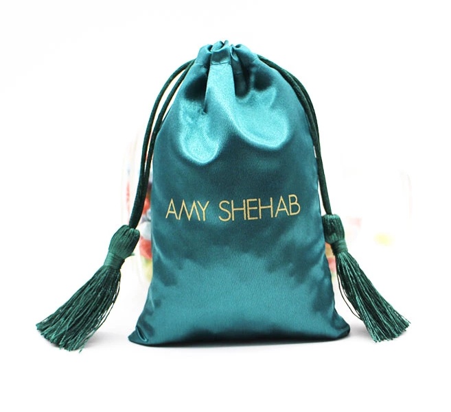 Custom satin bags hair weave packaging bag silk bags for hair extensions