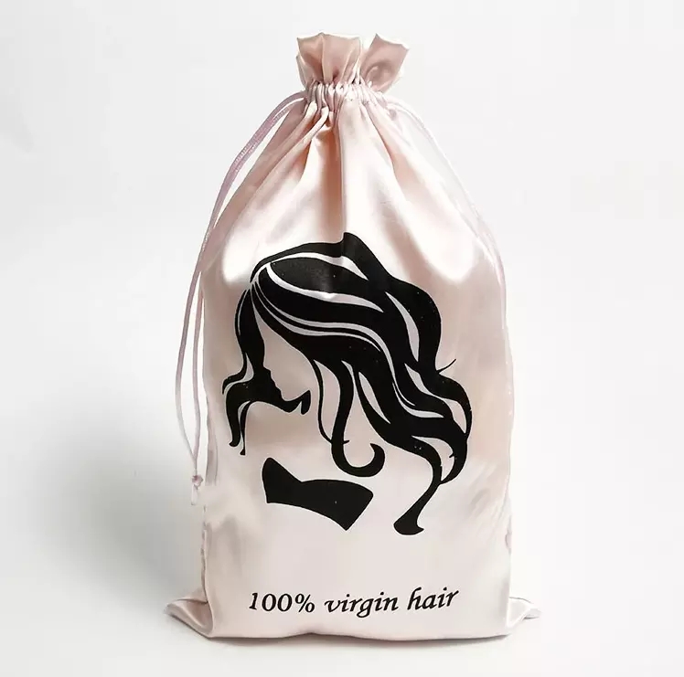 Drawstring Sealing & Handle and Gift Industrial Use High Quality Satin Bag Hair