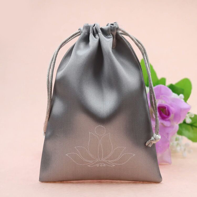 Custom Beauty Satin gift Bag With Drawstring Bag