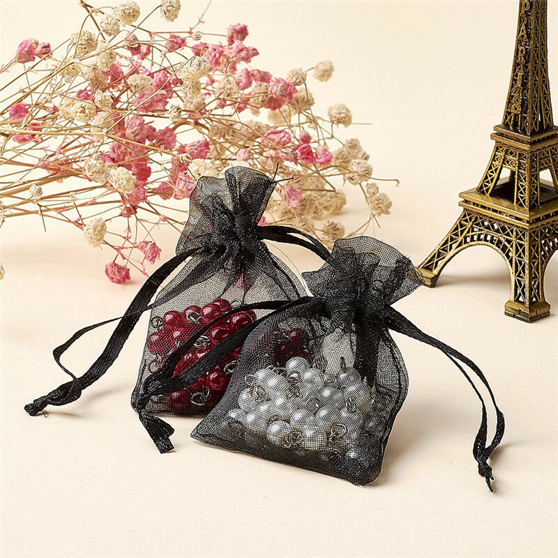 Mini Organza Drawstring Bags Party Gift Pouches Jewelry Packing