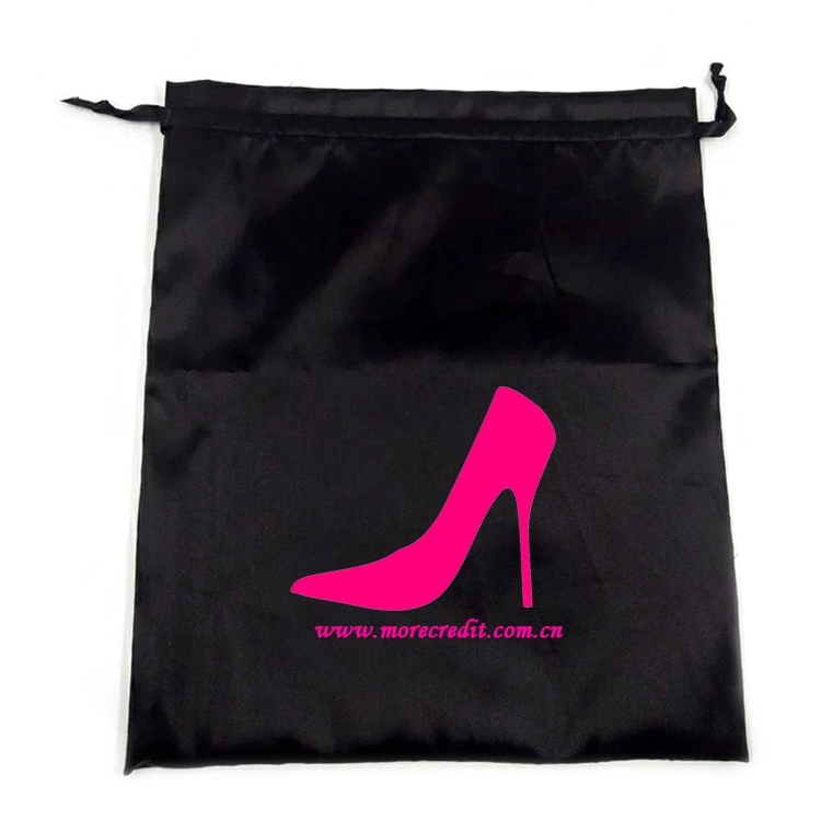 Custom logo silk satin bags hair,hair shoe bag extension bags