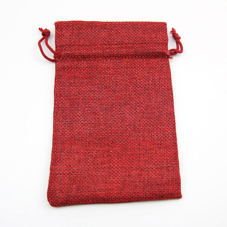 Wholesale Custom High Quality Small Burlap Drawstring Bag