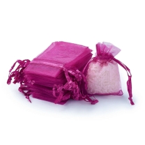 custom rose gold organza bags for jewelry packaging with logo printing