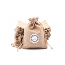 Natural Promotion Jute Linen Christmas Candy Mini Custom Bag