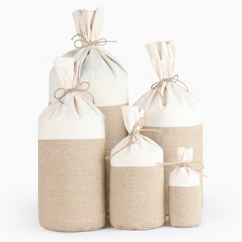 Wholesale Custom Small Cotton Linen Fabric Gift Bags