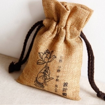 Promotional Jute Pouches bag drawstring for Jewelry packing