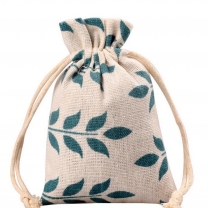 small burlap drawstring hessian mini gift jute pouch dust bag