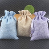 Manufacture high quality small Jute Burlap Gift pouch
