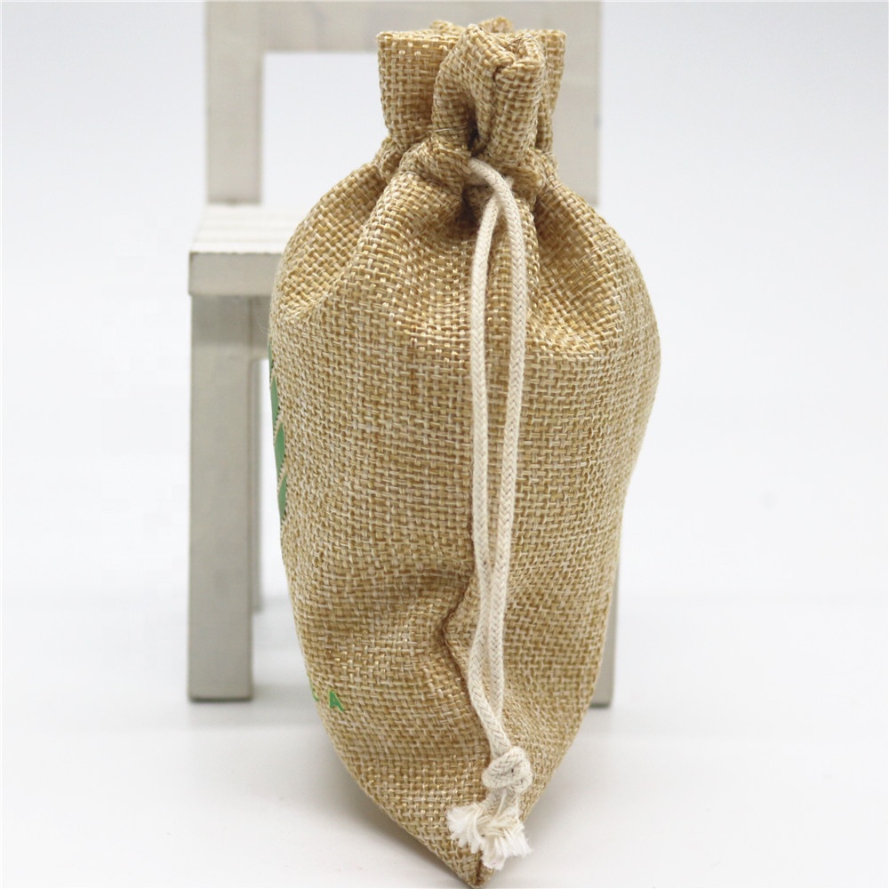 Natural Small Hemp Pouches Drawstring Jute Wholesale For Jewelry_Jute Drawstring Bag_Wholesale