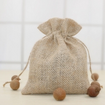 Wholesale Drawstring Bag Jute Bag for Cocoa and Coffee Beans Jute Pouch