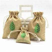 Natural Small Hemp Pouches Drawstring Jute Wholesale For Jewelry