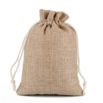 Promotional Cheap Natural Burlap Hessian Muslin Mini Small Large Jewellery Gift Pouch