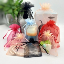  Organza Bags Small Pouches Jewelry Package Yarn Christmas Wedding Candy Packaging Cosmetic Gift Bag