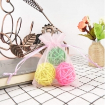  Organza Sheer Gauze Element Jewelry Bags Packing Drawable Organza Bags Wedding Christmas Organza Gift Bag