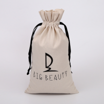 lightweight cotton linen drawstring storage gift bag