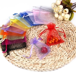 Large Organza Bag Christmas Wedding Gift Bags Colorful Jewelry Packing Bags Display Jewelry Bag