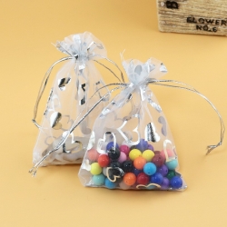 Custom Jewelry Packaging Organza Bags Wedding Party Decoration Drawable Organza Bags Gift Pouches